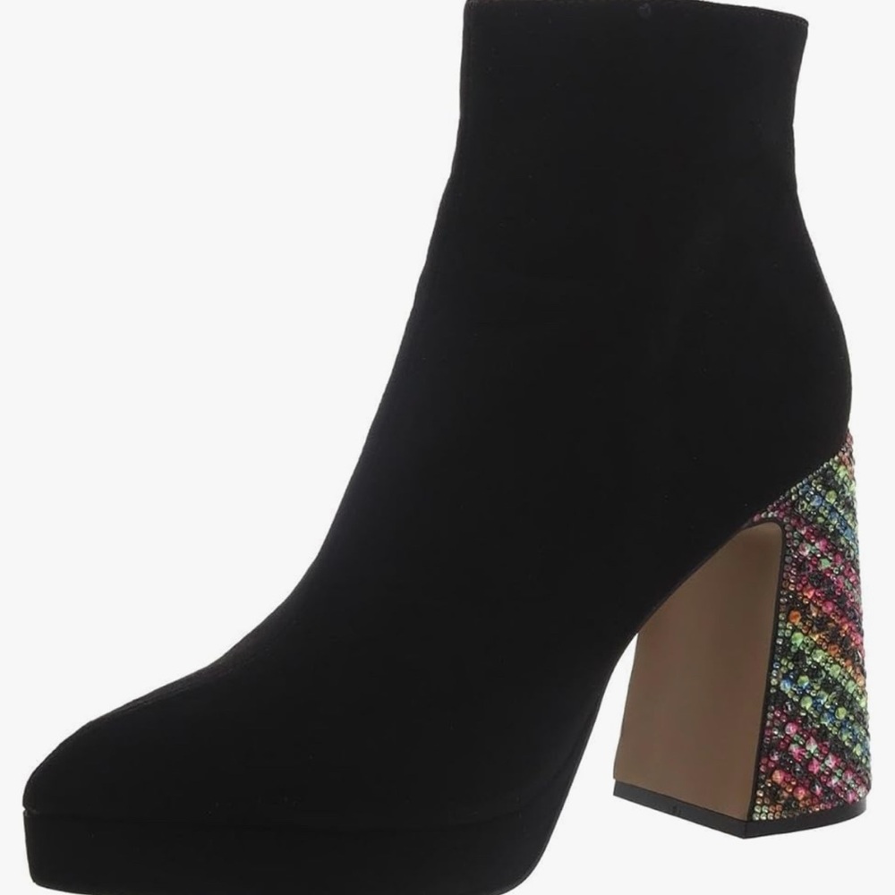 Betsey Johnson Raylan Platform Rhinestone High Heel Bootie